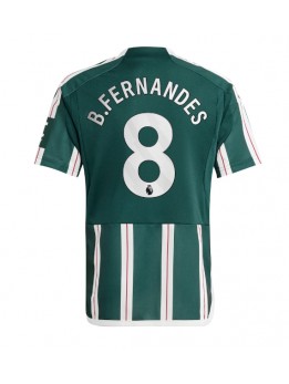 Manchester United Bruno Fernandes #8 Replika Borta Kläder 2023-24 Kortärmad